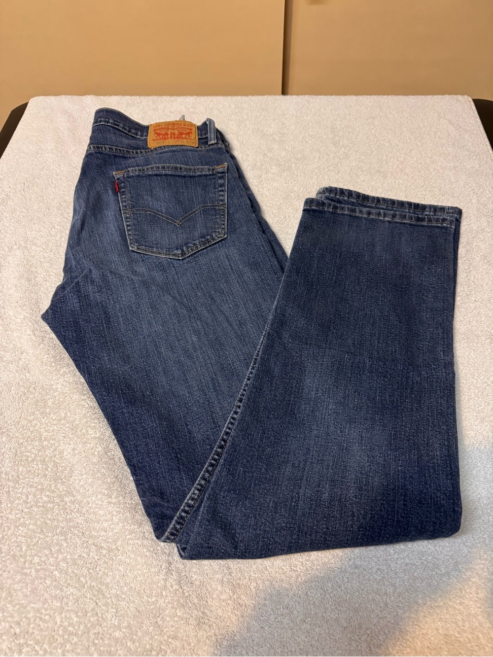 Levi's Men's 505 Classic Straight Jeans - Dark Blue 34x34
